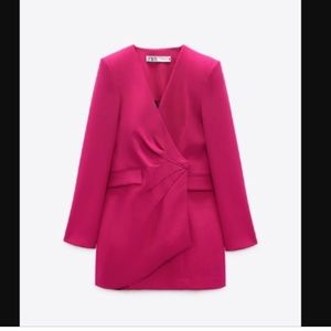 Zara Draped Blazer Dress